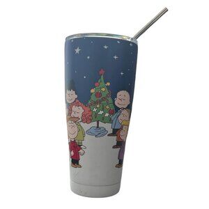 Peanuts Christmas Tumbler 20oz Zrike Brands Double Wall Steel Cup